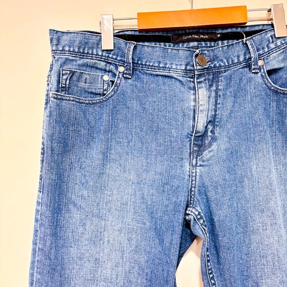 CALVIN KLEIN Light wash blue jeans men | Straight classic fit | Size 36 * - Picture 6 of 10